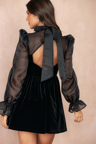 Blaire Longsleeve Mini Dress - Black - XL - Image 73