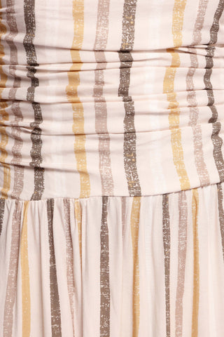 Jimena Strapless Maxi Dress - Brown Stripe - XL - Image 24