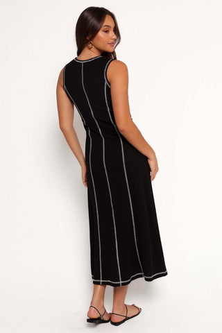 Kyrie Midi Dress - Black White - XL - Image 28