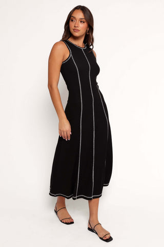 Kyrie Midi Dress - Black White - XL - Image 29