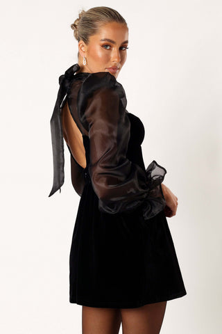 Blaire Longsleeve Mini Dress - Black - XL - Image 87