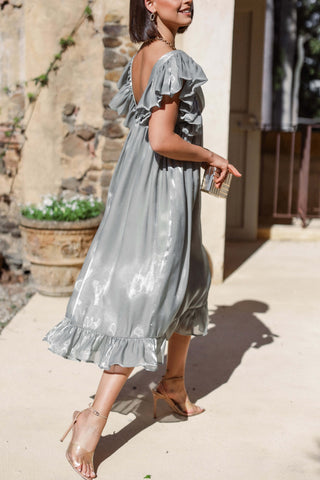 Oro Midi Dress - Olive - L - Image 24