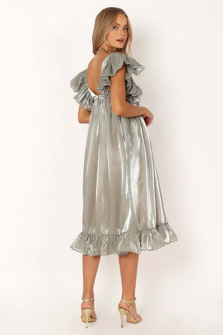Oro Midi Dress - Olive - L - Image 30