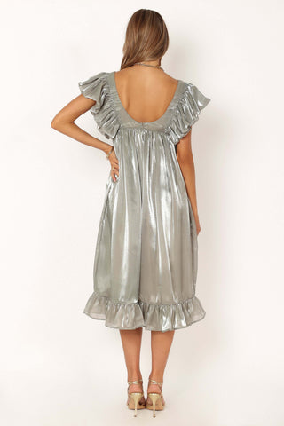 Oro Midi Dress - Olive - L - Image 32